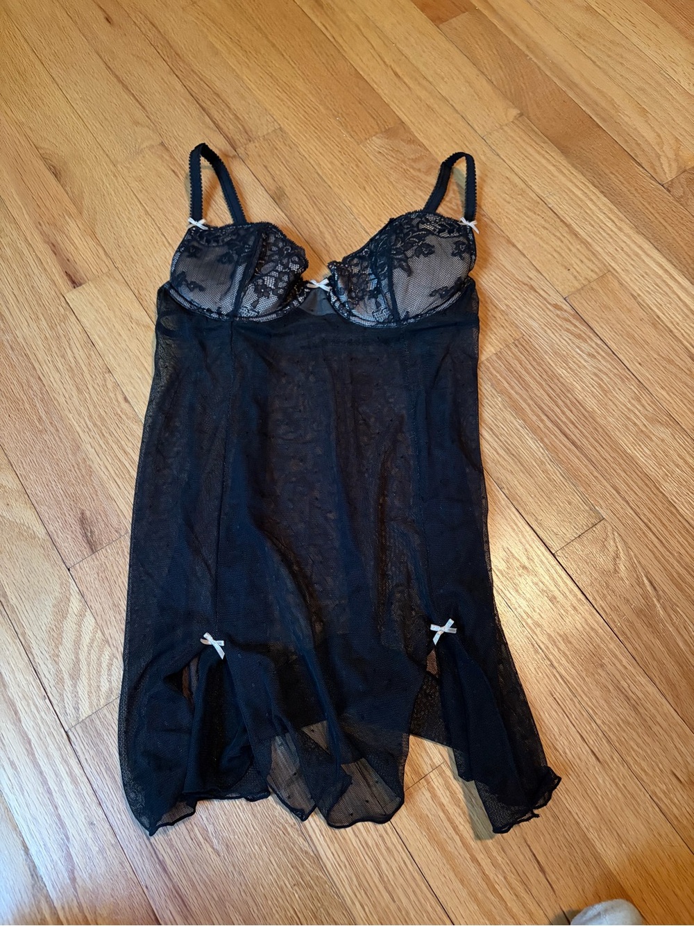Black Lace Babydoll Chemise Nightwear